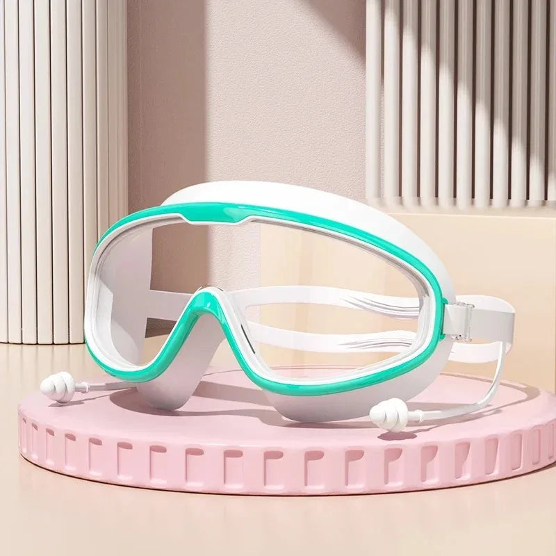 Adult Electroplated Large Frame Swimming Goggles/Anti-Fog and Anti-Ultraviolet/Safety Optical Lenses/Swimming Accessories