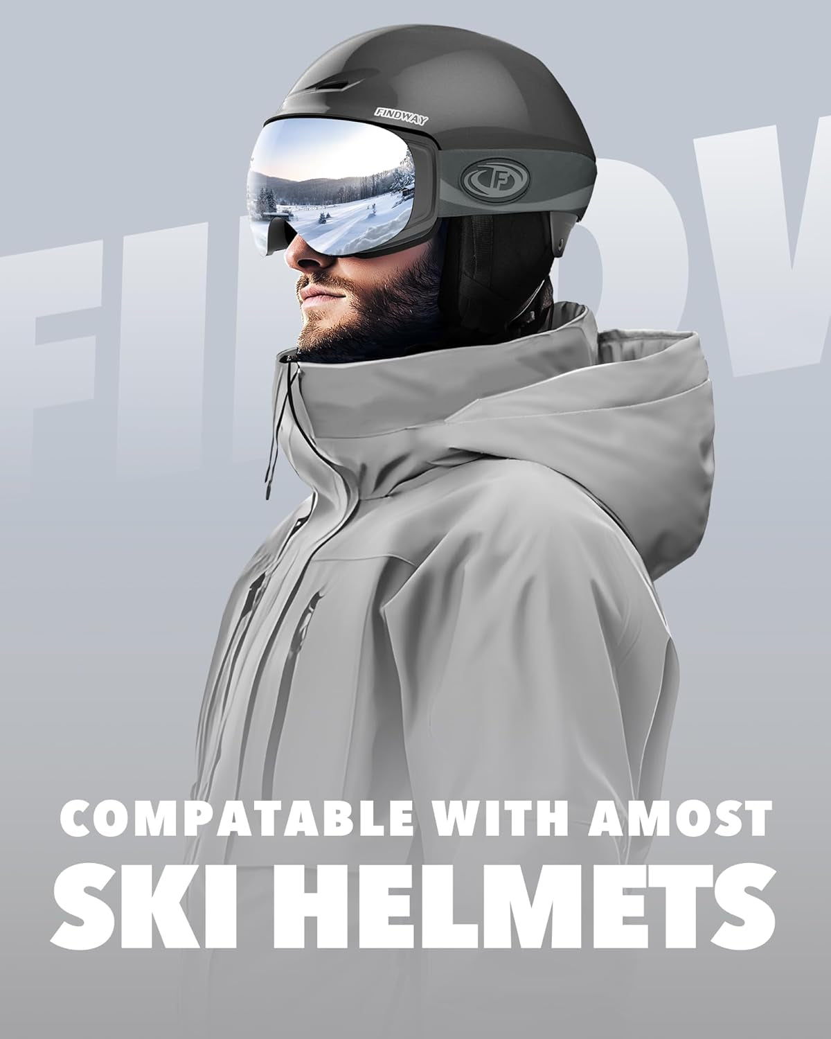 Ski Goggles OTG for Women Men Adult Youth-Over Glasses Snow Goggles-Interchangeable Lens,Anti Fog Snowboard Goggles