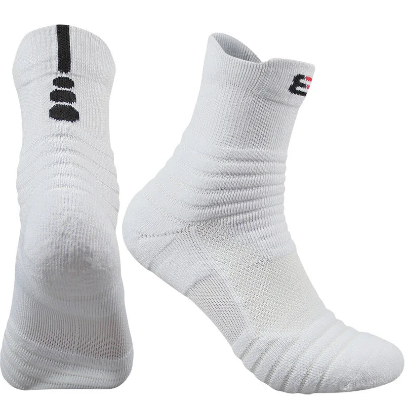 Professional Sports Cycling Sock Outdoor Performance Elite Basketball Fitness Running Athletic Compression Quarter Socks Men Boy
