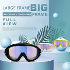 Adult Electroplated Large Frame Swimming Goggles/Anti-Fog and Anti-Ultraviolet/Safety Optical Lenses/Swimming Accessories