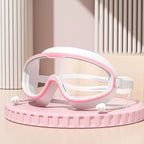 Swimming Goggles Big Frame Swimming Goggles Big Frame HD Wide View Anti-Fog UV Protection Swimming Goggles for Adults No Leaking