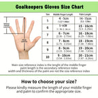 Soccer Goalie Gloves Youth Adults, High Performance Goalkeeper Gloves, Football Gloves with Strong Grips Palms