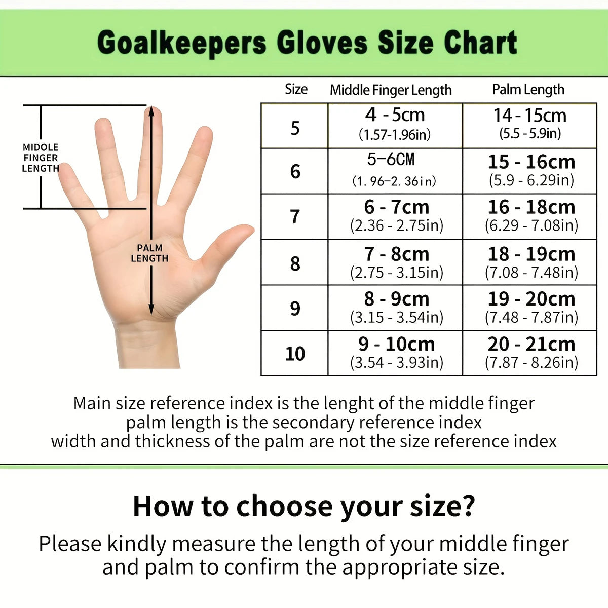 Soccer Goalie Gloves Youth Adults, High Performance Goalkeeper Gloves, Football Gloves with Strong Grips Palms