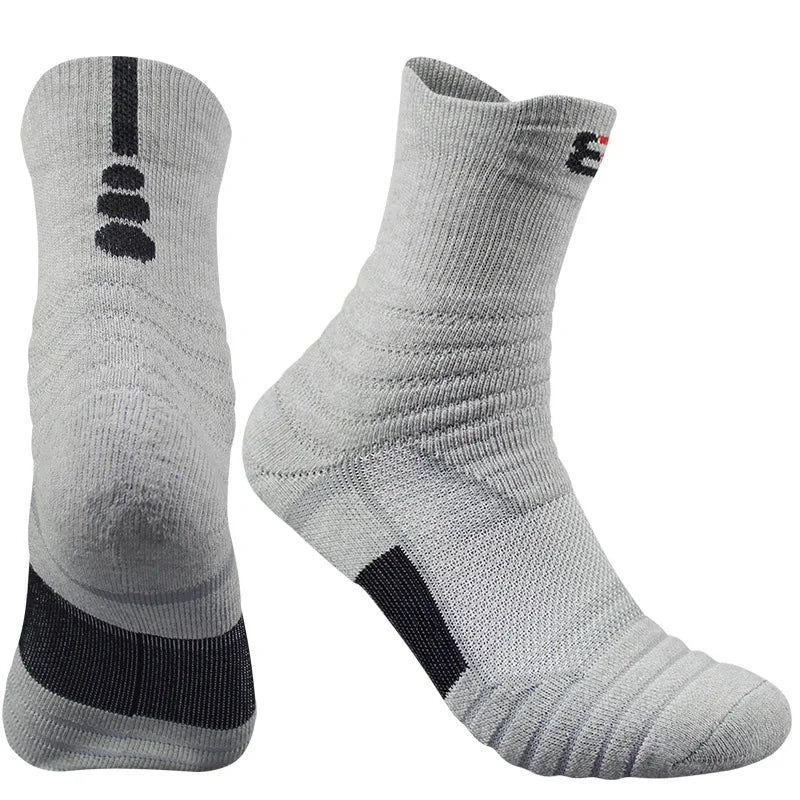 Professional Sports Cycling Sock Outdoor Performance Elite Basketball Fitness Running Athletic Compression Quarter Socks Men Boy