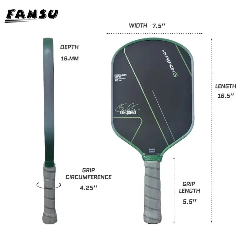 Pickleball Paddle Hyperion GEN3 Propulsion EVA Foam Filling Core with Ben Johns 16Mm Edition Pickleball Racket Upa-Approve