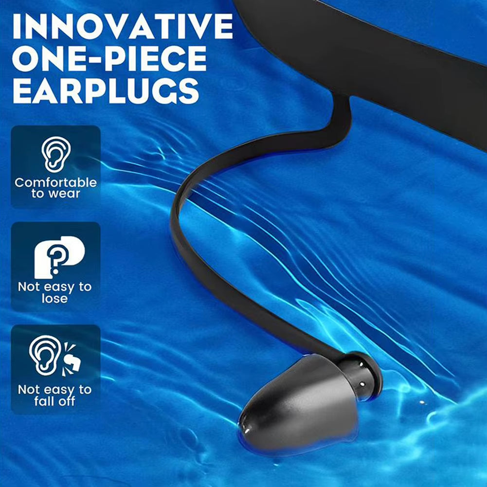 Professional Swimming Goggles Swimming Glasses with Earplugs Nose Clip Adjustables Strap Swimming Eyewears for Water Sport